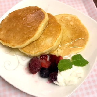 モチモチふわふわお豆腐パンケーキ